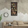 40 * 80CM - Runde Bohrer Diamant Malerei - Bücherregal Katze (Große Größe)