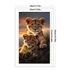 Tiger-11CT Stamped Cross Stitch 40*65cm(Big Size)