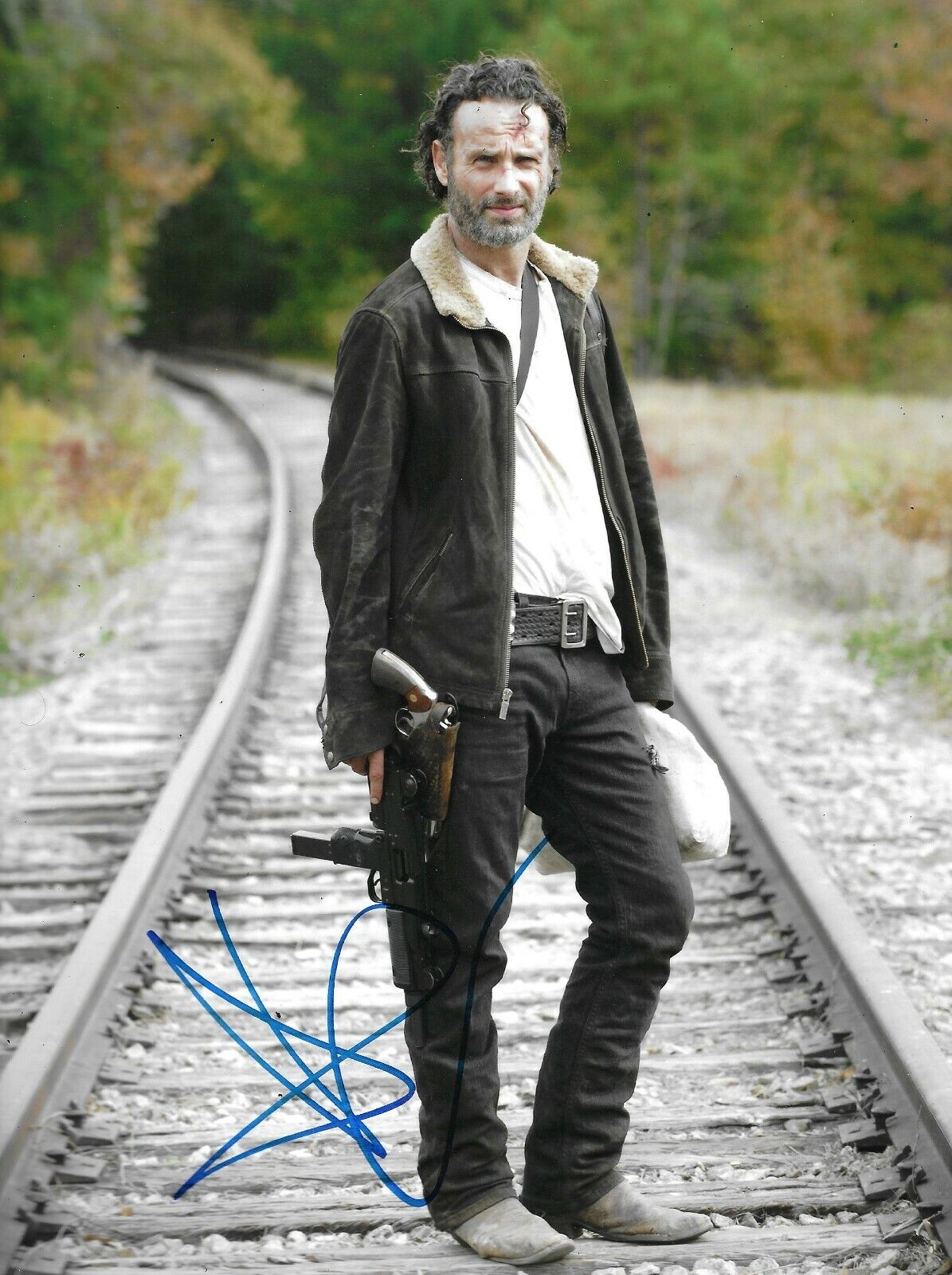 Andrew Lincoln Signed The Walking Dead 10x8 Photo Poster painting AFTAL