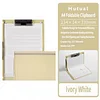 Foldable A4 clipboard, thin and sturdy, can stand upright, write baffle, loose-leaf document booklet