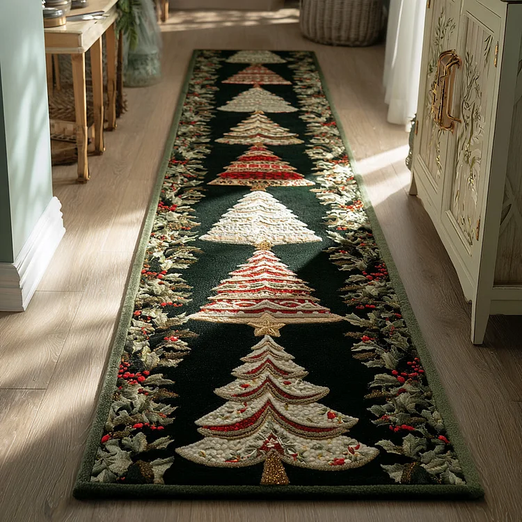Nordic Christmas Tree Runner Carpet NCU0HH958