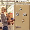 4PCS 2D/Flat Acrylic DIY Diamond Art Fridge Magnet Kit Maine Coon Design DIY Art Fridge Magnet Refrigerator Sticker Magnetic Diamond Art Decor Refrigerator Mailbox Home Decoration DIY Crafts