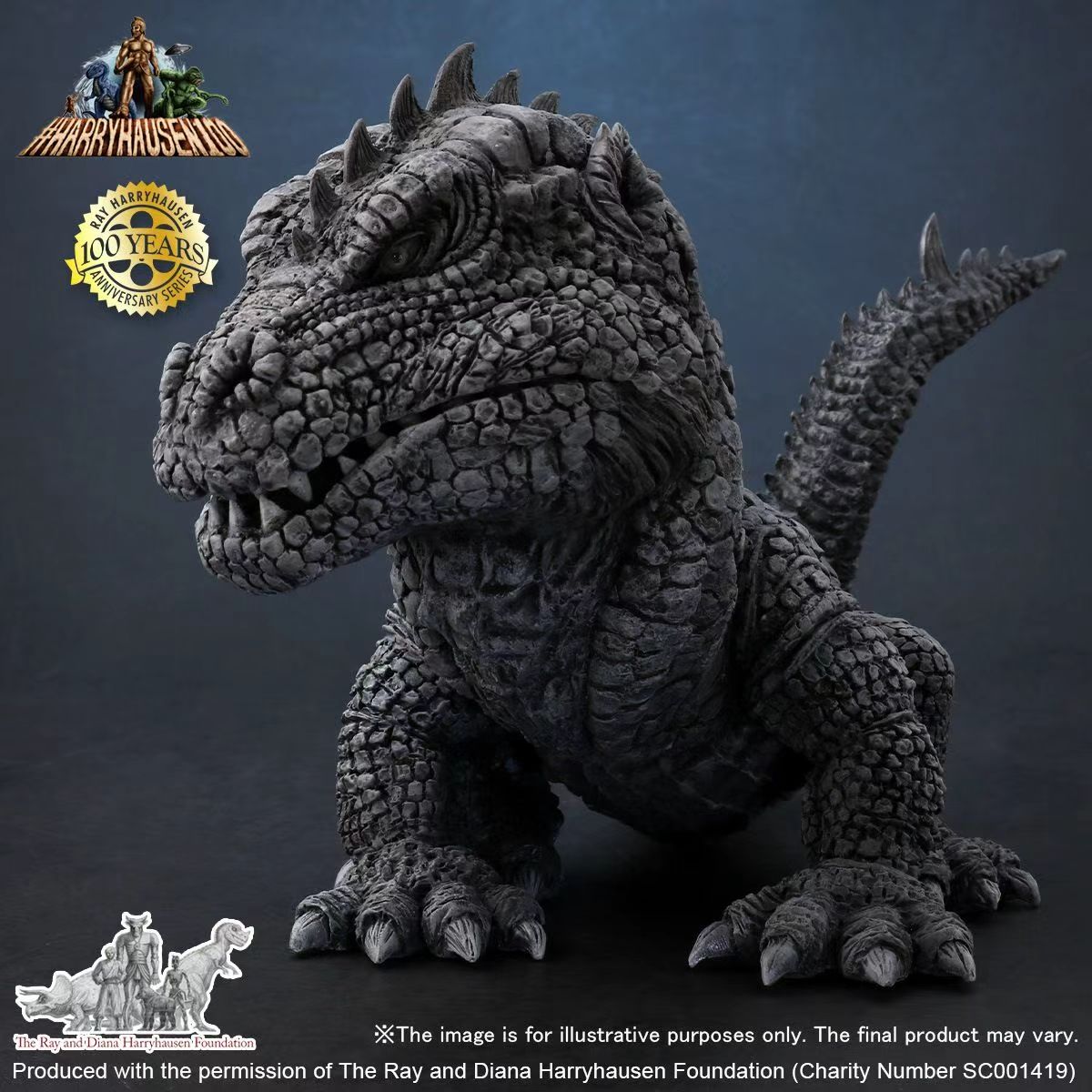 X-Plus -Godzilla  Radon 14cm 411-RDRD11TH Black & White Version-