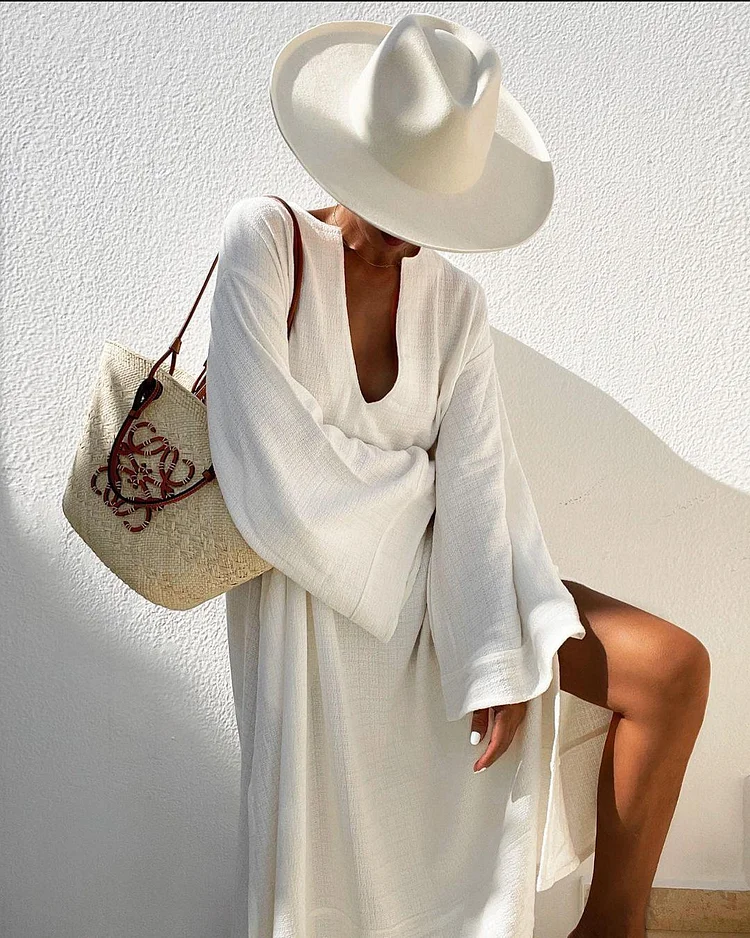 Summer Casual Long-Sleeved Sunscreen Dress