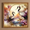 Crane Glass Painting-Full Round Diamond Painting 40*40CM