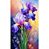 Iris-Peinture diamant foret carr&eacute;-45*75cm (grande taille)