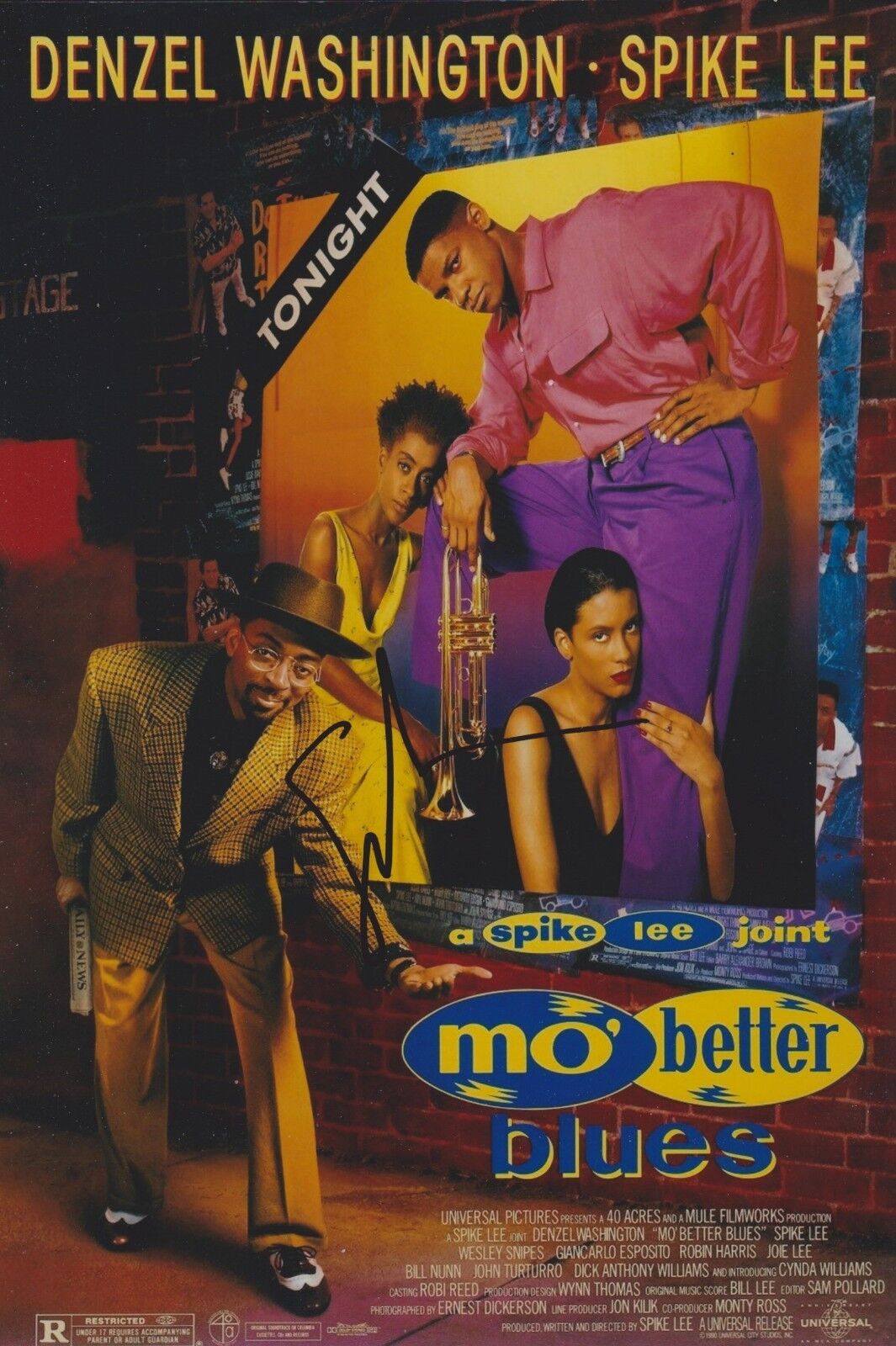 Spike Lee Signed Mo Better Blues 12x8 Photo Poster painting AFTAL