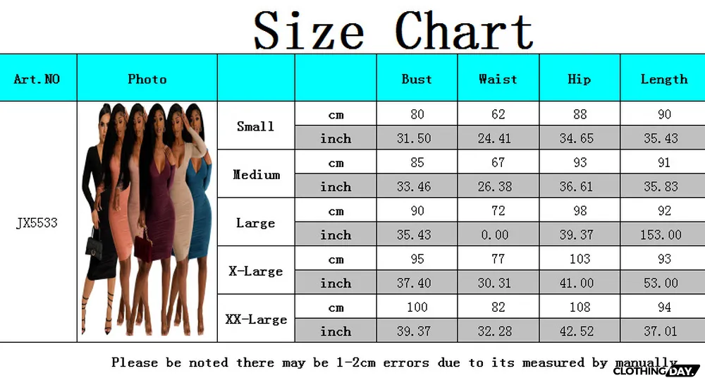 Sexy Fashion Solid Color Nightclub Deep V Neck Dress