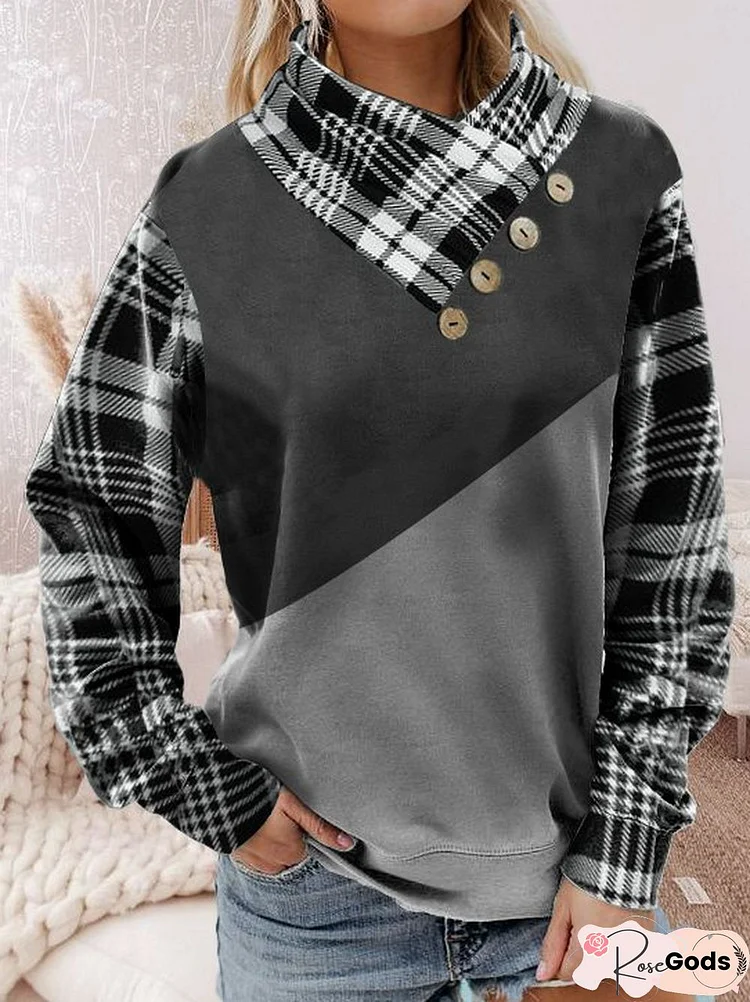 Regular Fit Cross Neck Casual Sweatshirts