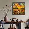 Diamond Painting-5D Full Round Drill Sunflower Landscape(40x40cm)