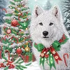 (US Local)4pack Xmas Animal-Crystal Rhinestone Diamond Painting(30x30cm)