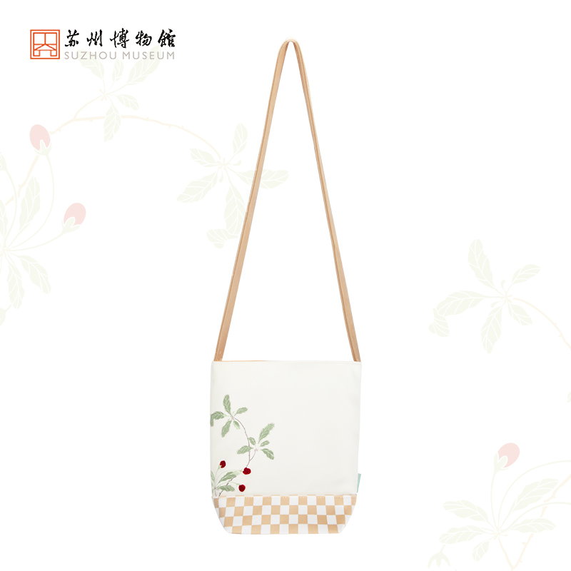 Suzhou Museum Velvet Bag - Stylish,  Handcrafted Shoulder & Tote Bag for Artful Gift