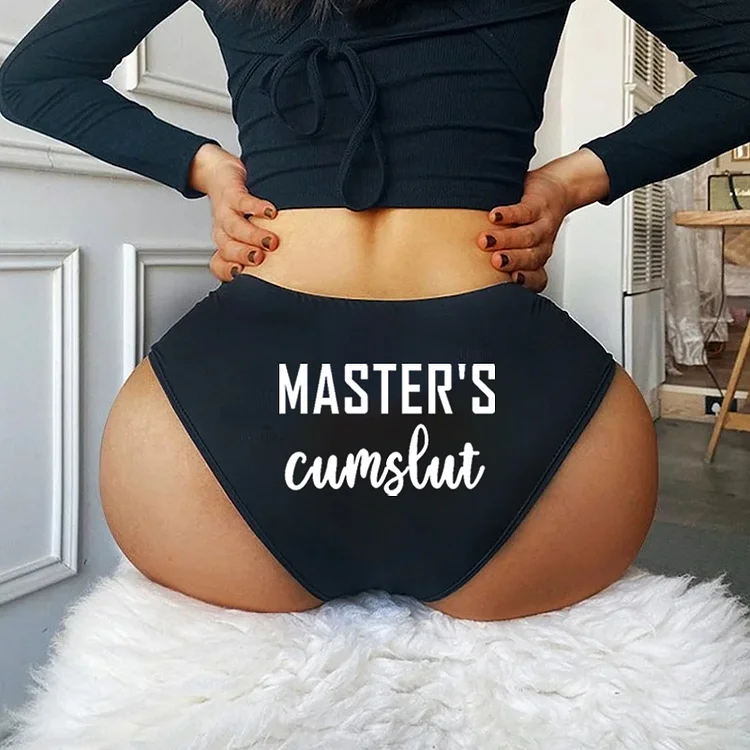 Teecade Teecade Master's Cumslut Printed Sexy Panties
