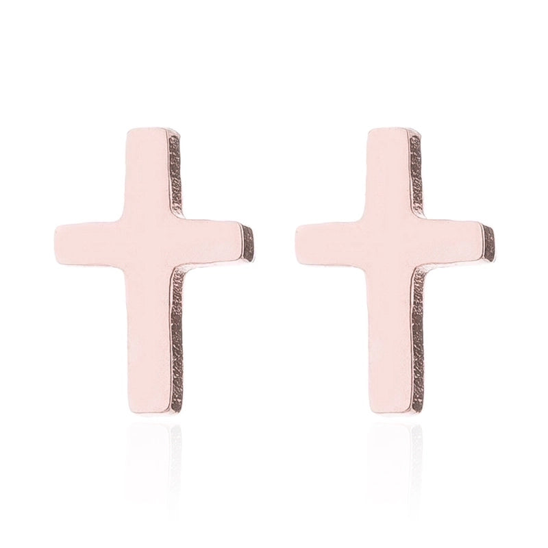 1 Pair Fashion Geometric Plating 304 Stainless Steel 18K Gold Plated Ear Studs