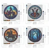 Promotion 4Pcs/set Diamond Painting-DIY Full Round Drill Halloween(30*30 CM)