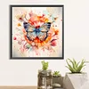 Diamond Painting -DIY Round Drill Butterfly on A Flower(40x40cm)