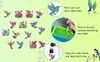 15Pcs Hummingbird DiY Double-Sided Diamond Art Keychain Ornaments Party Decor