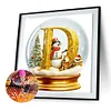 Diamond Painting -5D Full Round Drill Ball Letter D(50x50cm)