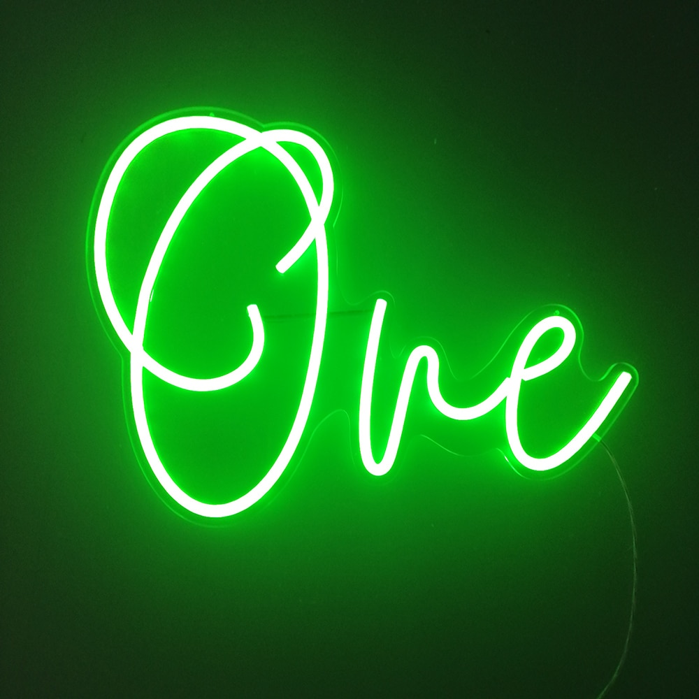 

Number One - Led Neon Light Sign, 501 Original