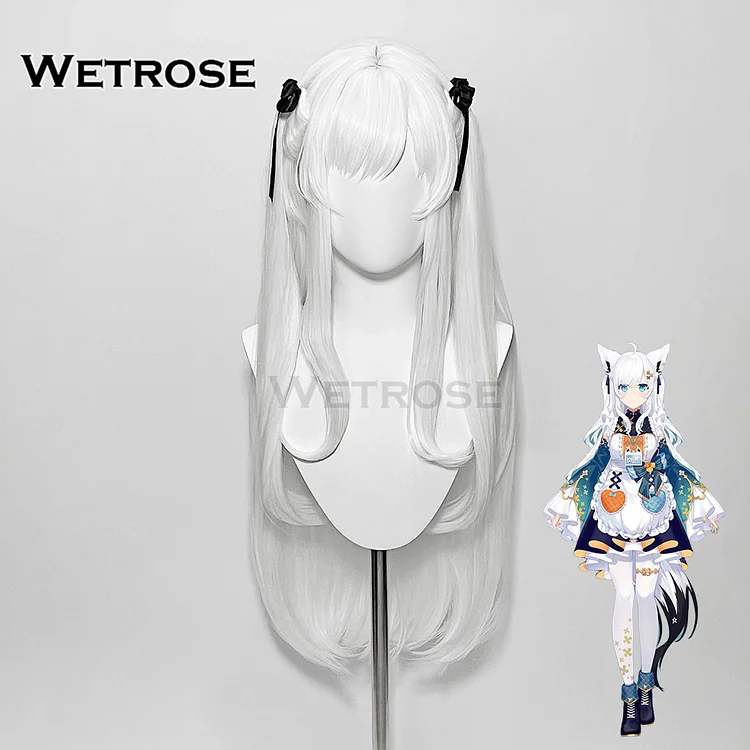 【Wetrose】In Stock Shirakami Fubuki Hololive JP Cafe New Outfit Maid Dress フブキ Cosplay Costume