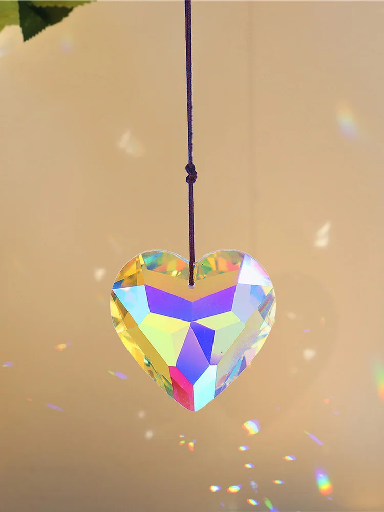 Crystal Windchimes Ornaments Love Outdoor Garden Balcony Window Room Decor