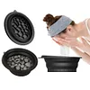 Silicone Face Ice Bath Bowl Folding Cold Plunge Basin Built In Icetray Skin Care