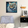 Diamond Painting-5D Full Round Drill Colorful Cat