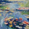 Monet'S Water Lilies-14CT Stamped Cross Stitch Egyptian Cotton 74*74cm/29.13*29.13in (Big Size) tapestrymarket