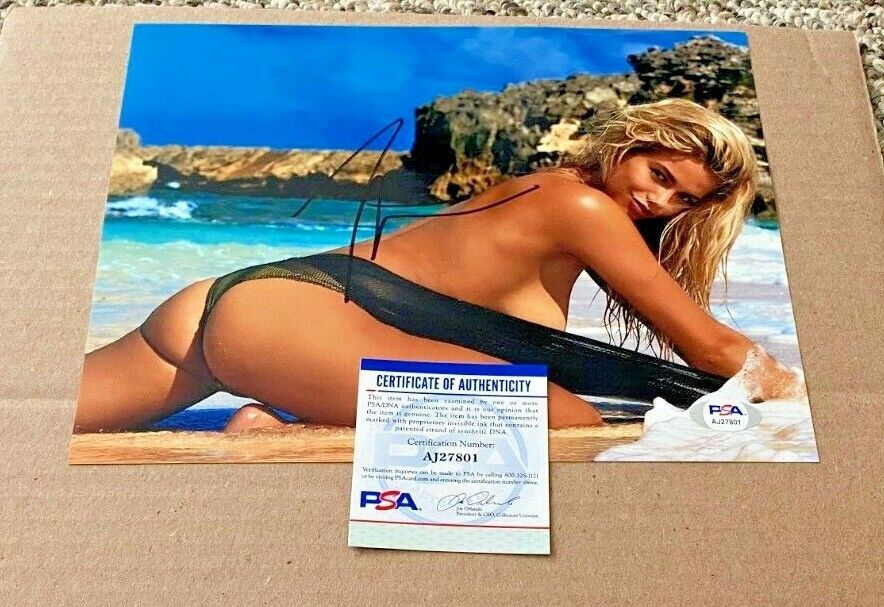 HAILEY CLAUSON SIGNED S.I. SWIMSUIT MODEL 8X10 Photo Poster painting PSA/DNA CERTIFIED #2