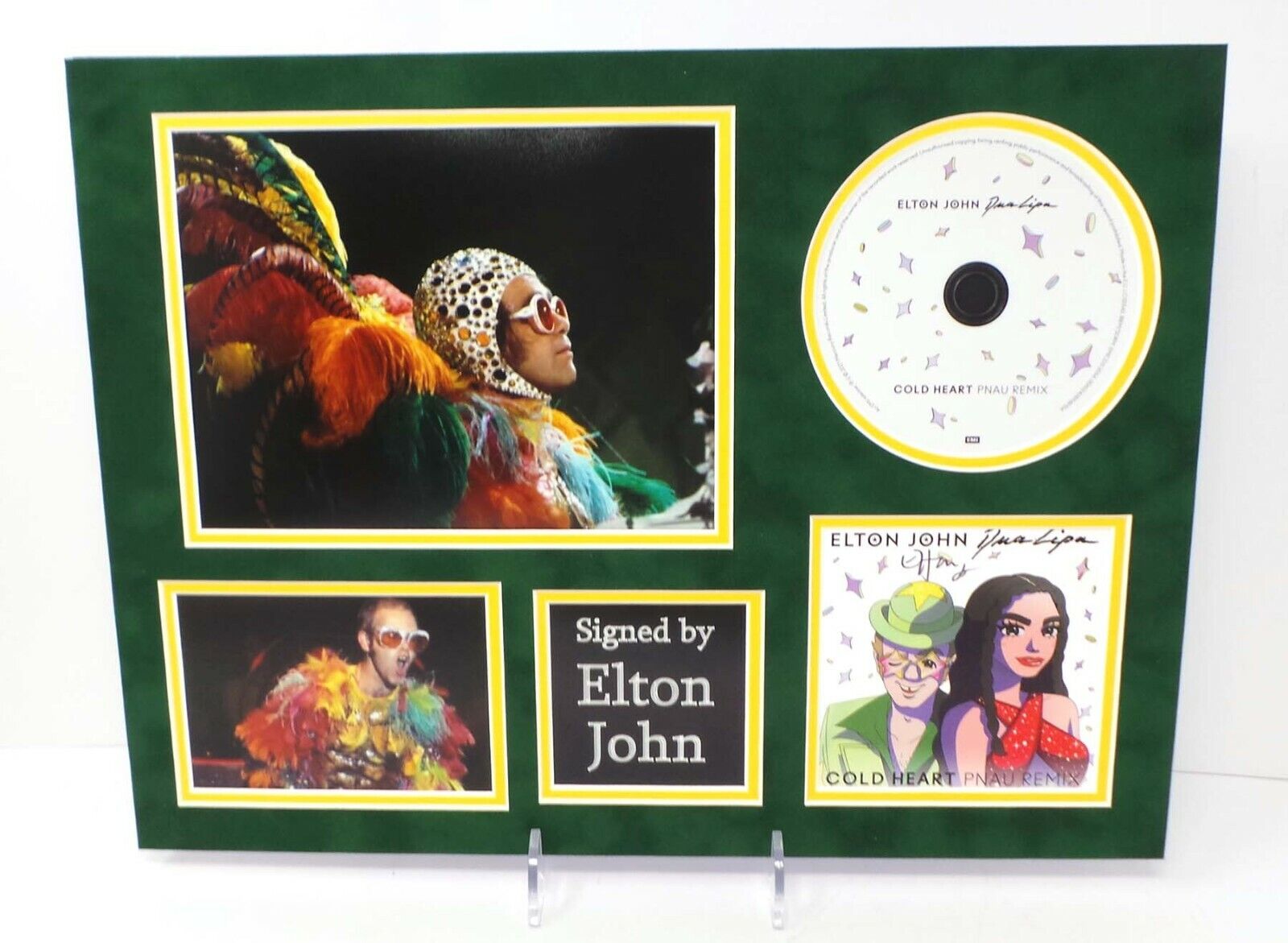 Elton JOHN RARE Signed Mounted 16x12 CD Artcard Photo Poster painting Display C AFTAL RD COA