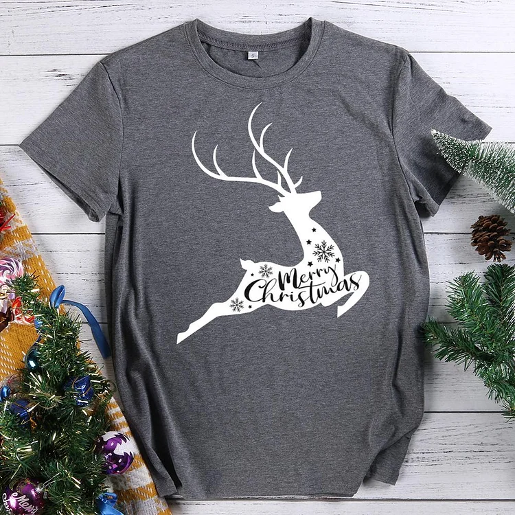 Deer Christmas  T-Shirt-613837-Annaletters