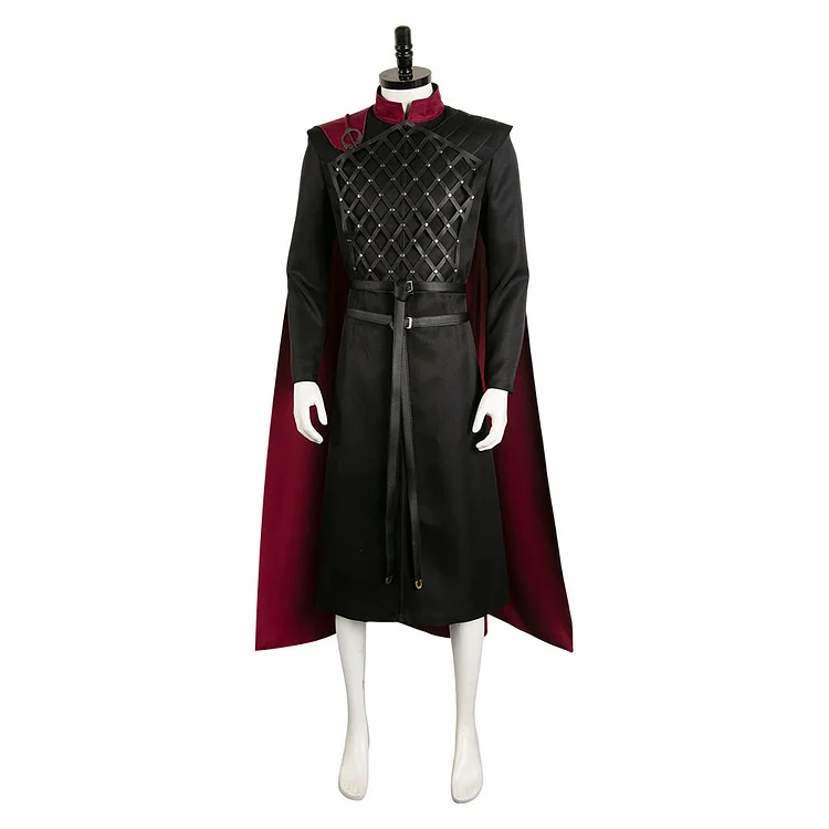 House Of The Dragon Season 2 (2024) Jacaerys Velaryon Black Cloak Outfits Cosplay Costume Halloween Carnival Suit