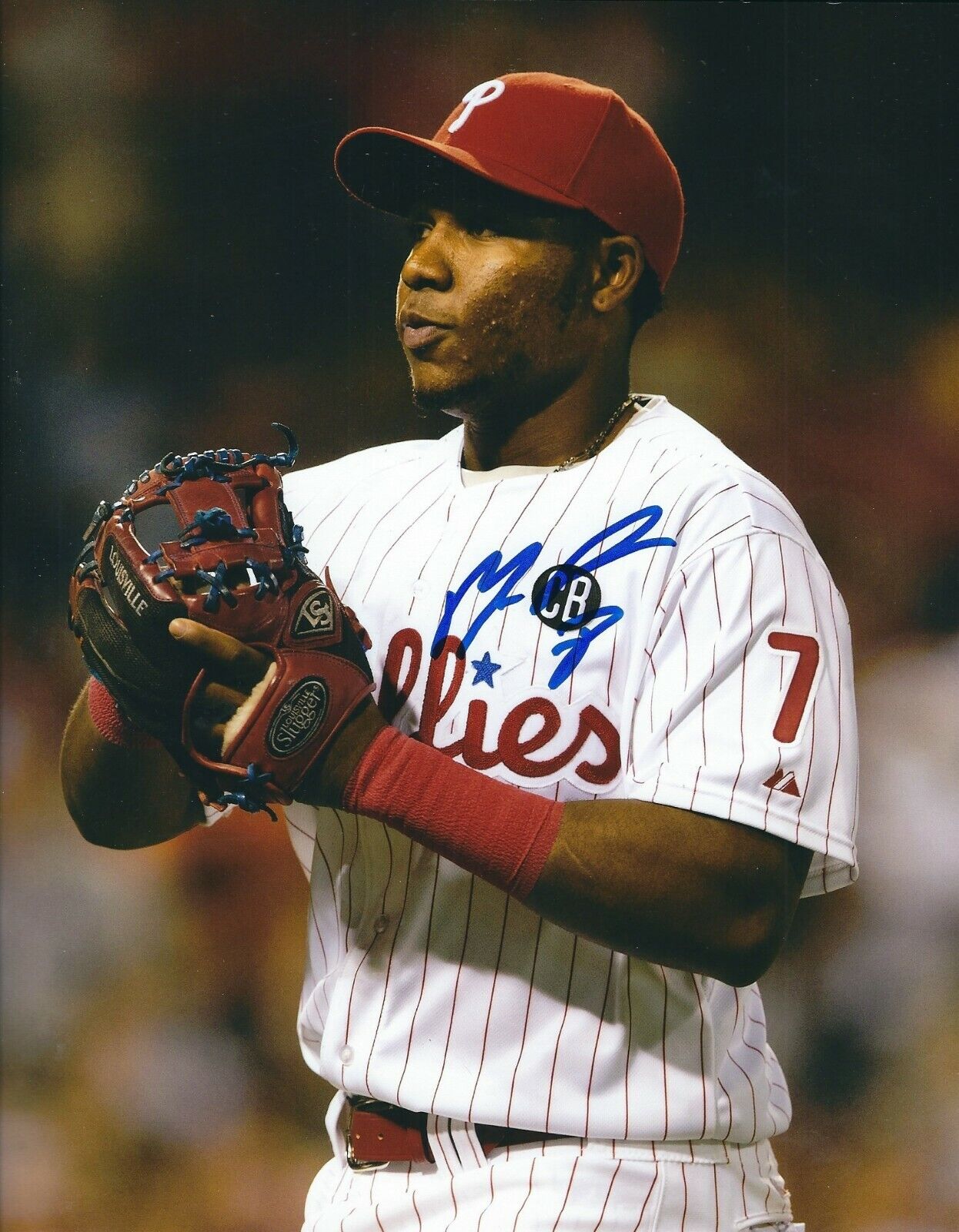 Signed 8x10 Maikel Franco Philadelphia Phillies Autographed Photo Poster painting - COA