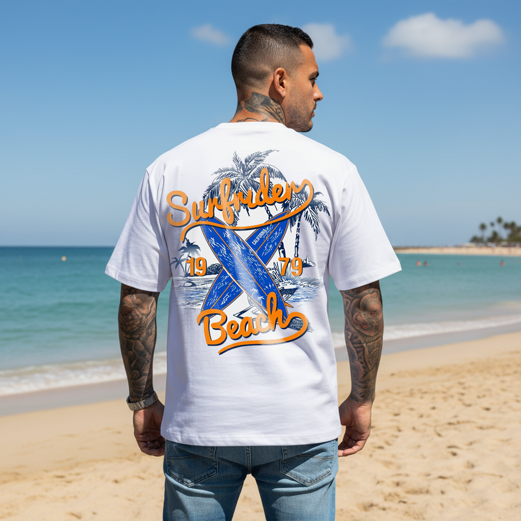 thesupersurf American Street Surf Style/classic Printed Short Sleeve - The Ultimate Summer Outfit 