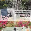 Solar Panel Powered Water Feature Pump for Garden Pool Pond Aquarium Fountain