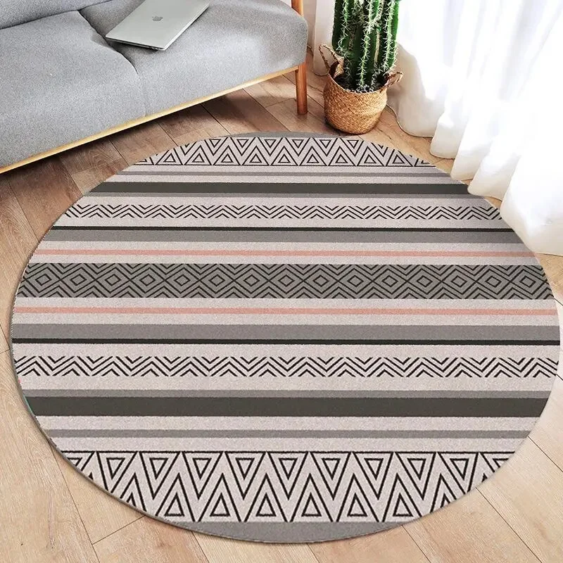 Athvotar Round Carpets Modern Living Room Sofa Coffee Table Rug Simplicity Decoration Bedroom Carpet Kitchen Bathroom Non-slip Rugs
