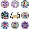 DIY Acrylic Diamond Painting Special-Shaped Drill Point Drill Coaster Set
