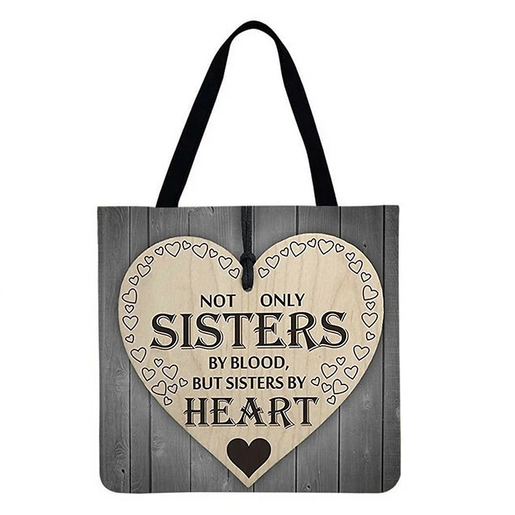 Sister Love - Linen Tote Bag