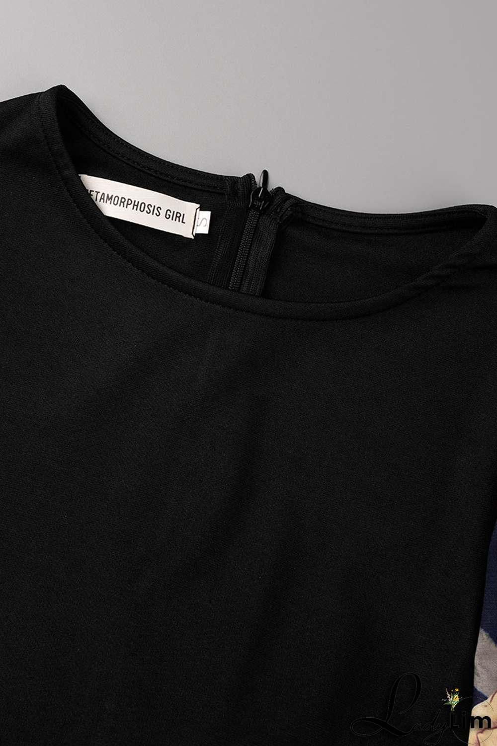 Royal Blue Fashion Print Patchwork O Neck Pencil Skirt Dresses