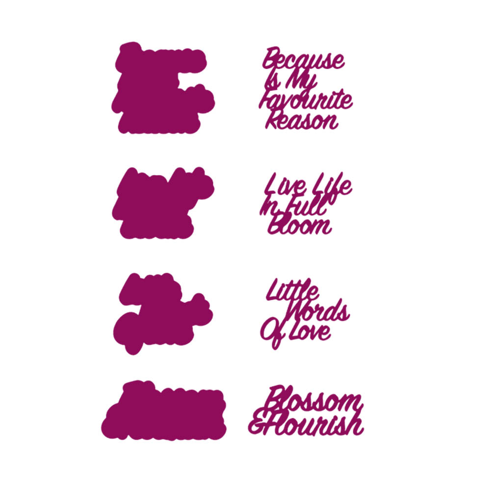 

Love Letters - Paper Craft Cutting Dies, 501 Original