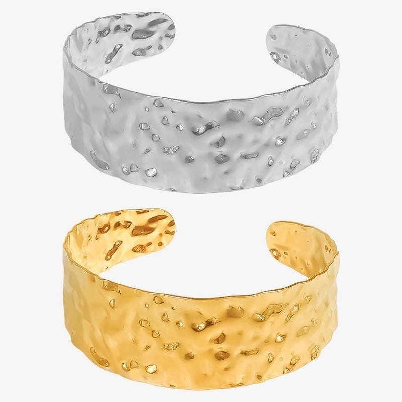 304 Stainless Steel   Bracelet 18K Gold Adjustable Bracelet Light Luxury Design Sense Opening Bracelet In Stock