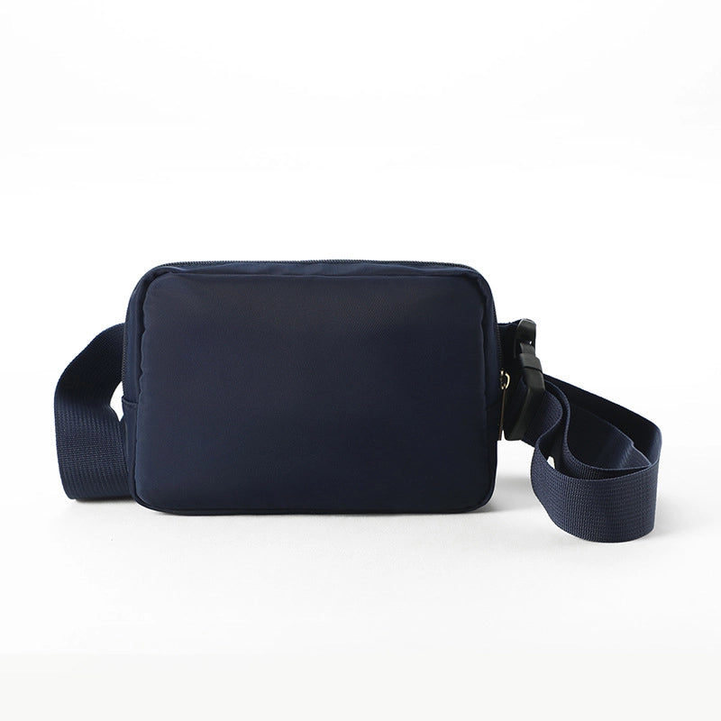 Unisex Basic Solid Color Nylon Waist Bags