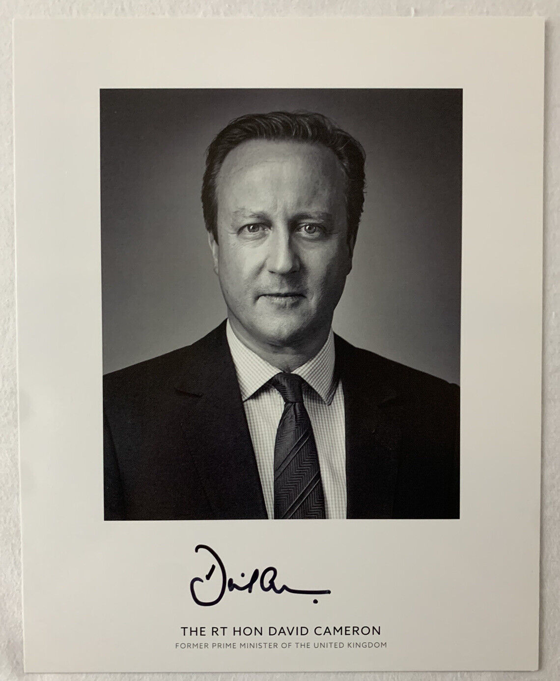 DAVID CAMERON HAND SIGNED AUTOGRAPHED 8x10 Photo Poster painting BRITISH PRIME MINISTER RARE