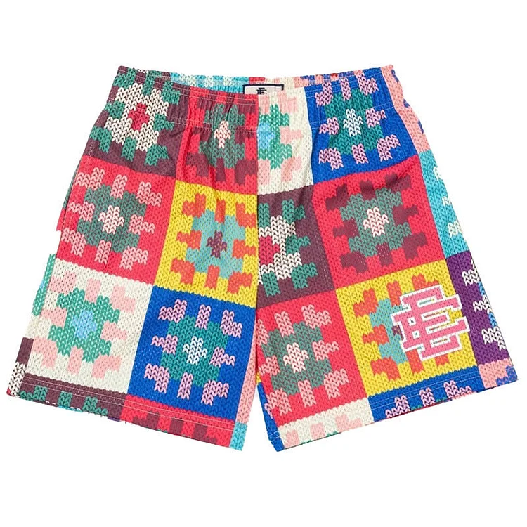 Eric Emanuel EE Shorts Casual Quick-Dry Color-Matching Basketball Mesh Shorts