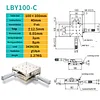 Precision micro-adjustment XY axis displacement platform, stainless steel LBX/LBY-40/50/60/70/80/100 manual slide