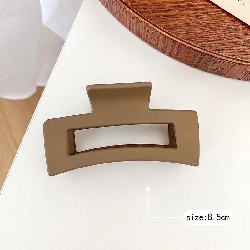 Minimalist Solid Color Arylic Hair Claws 1 Piece