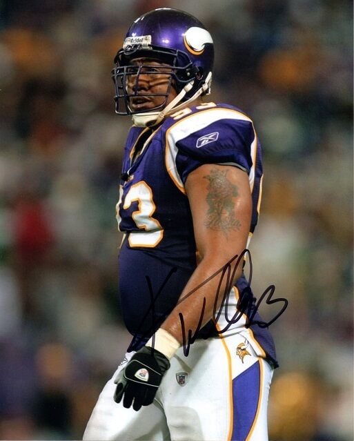 *KEVIN WILLIAMS*SIGNED*AUTOGRAPHED*Photo Poster painting*MINNESOTA*VIKINGS*NFL*FOOTBALL*8X10*COA