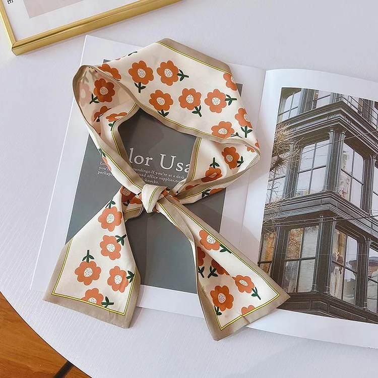 Elegant Silk Scarf Hairband-elleschic