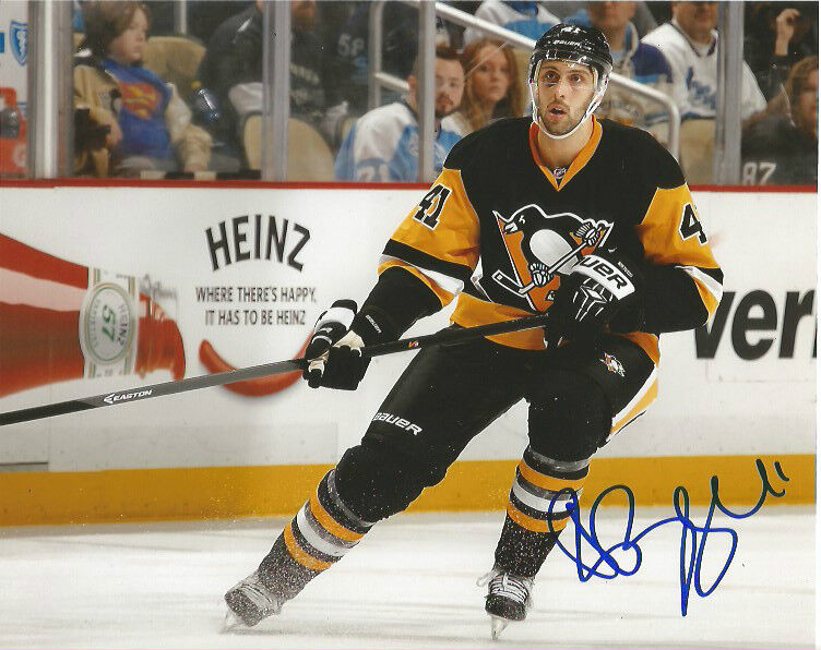 Pittsburgh Penguins Robert Bortuzzo Signed Autographed 8x10 Photo Poster painting COA