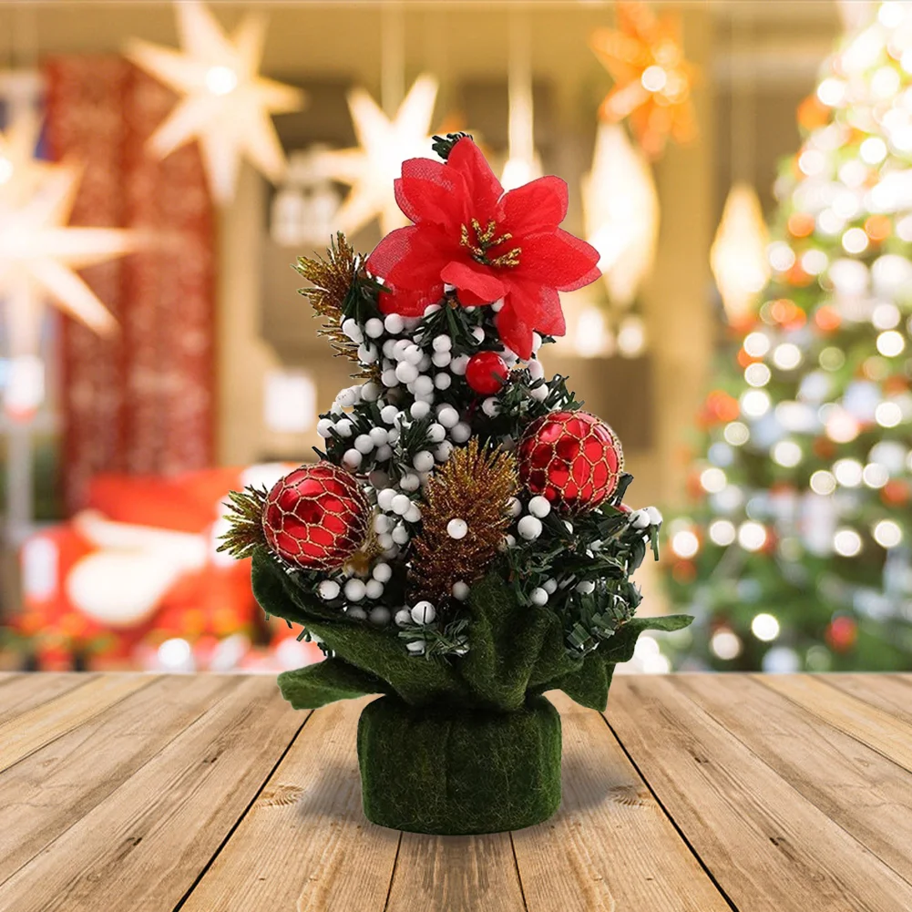 20cm Artificial Xmas Tree Great Gifts Tabletop Mini Tree Festival Party Supplies